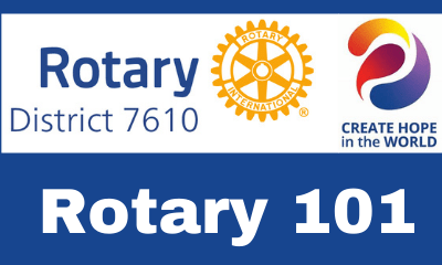 Exciting News! Rotary 101 with District Governor Rene’ Laws