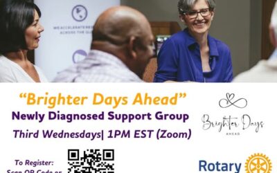 “Brighter Days Ahead” – A Support Group for the Newly Diagnosed (and Their Loved Ones!)