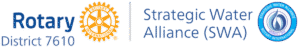 District 7610 Strategic Water Alliance logo